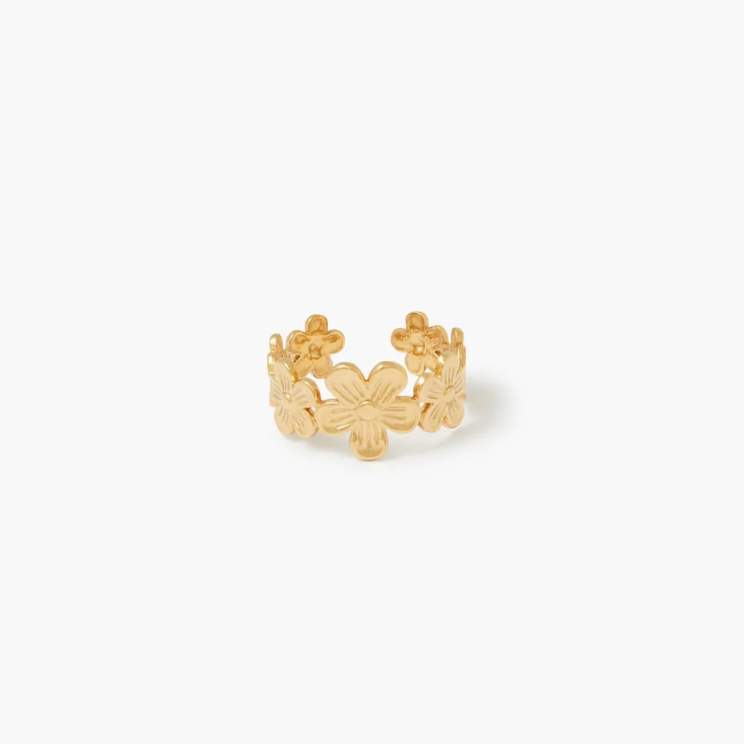 Cheap Bague fleurs acier inoxydable Bagues | Bagues