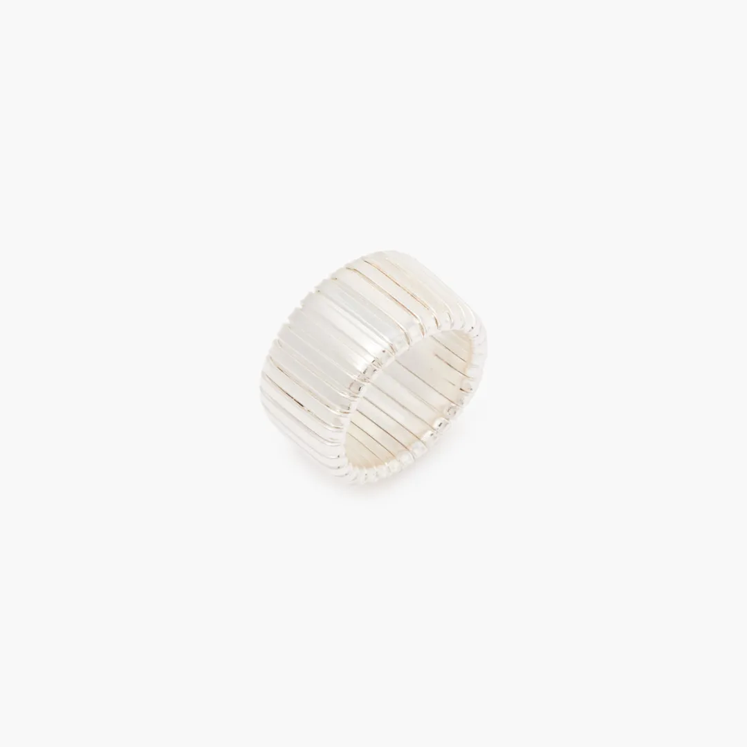 Sale Bague large striée Bagues
