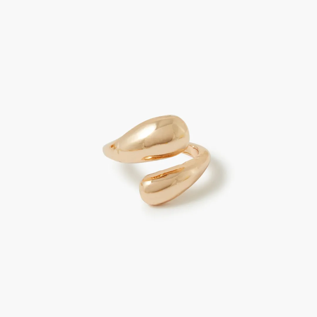 Cheap Bague spirale - doré Bagues