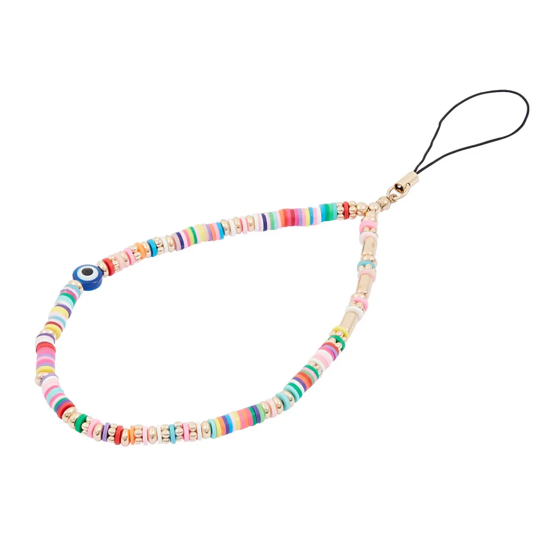 Discount Bijou de téléphone perles avec oeil Accessoires De Téléphone