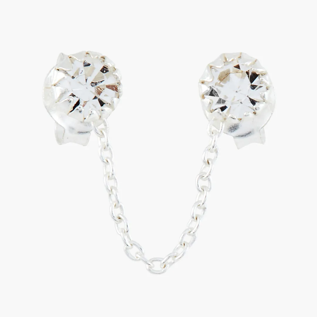 New Boucle d'oreille single chaîne Argent Garanti Boucles D'Oreilles | Boucles D'Oreilles