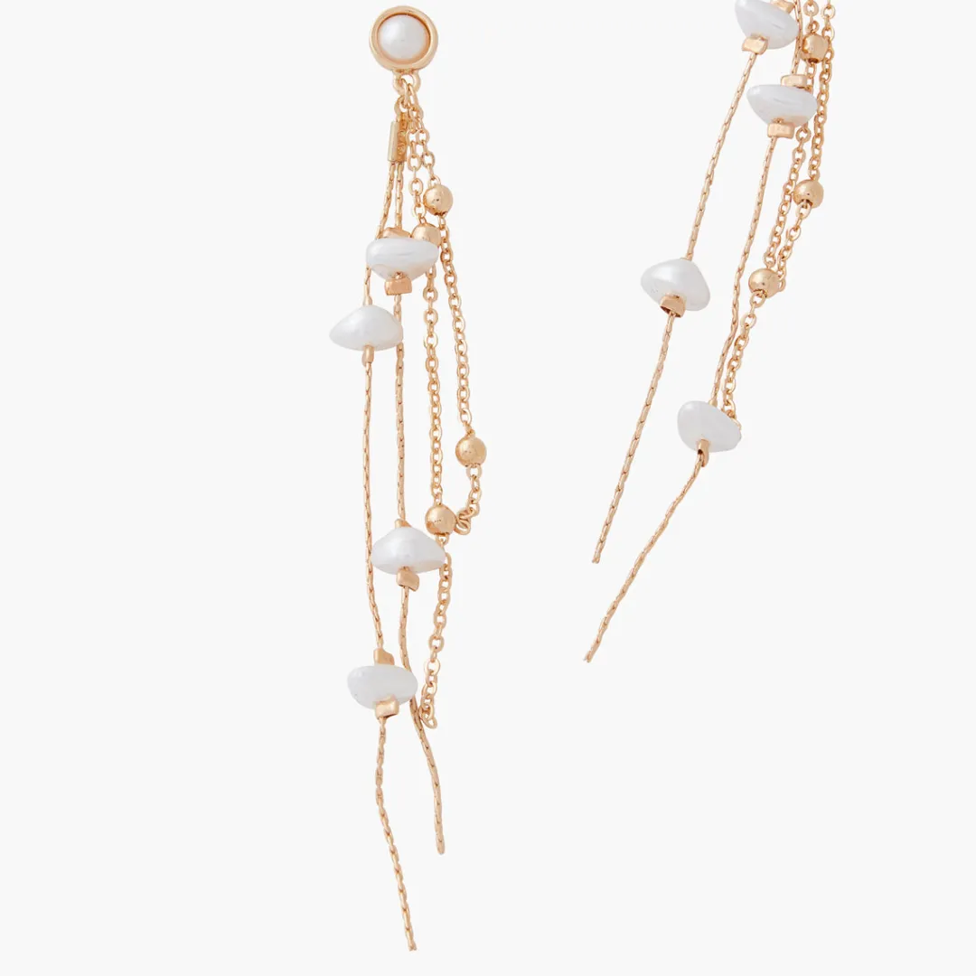 Clearance Boucles d'oreilles cascades à perles d'imitation New Pearl Boucles D'Oreilles