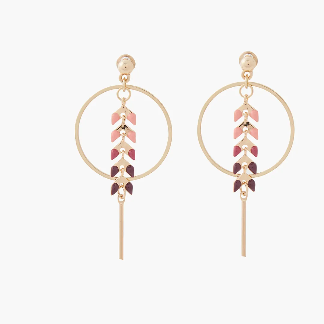 Online Boucles d'oreilles cercle et épis Boucles D'Oreilles