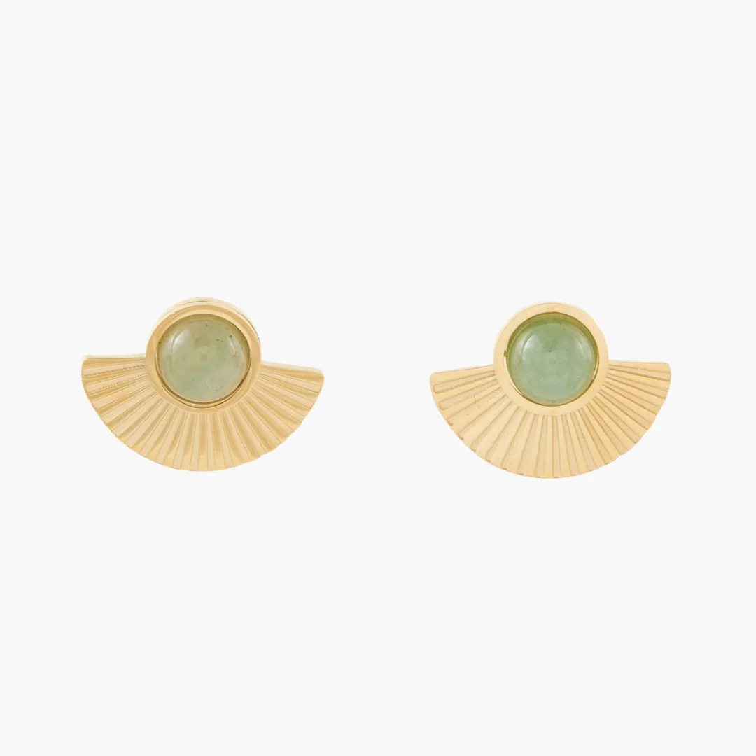 Cheap Boucles d'oreilles demi lune acier inoxydable et pierre Boucles D’Oreilles | Boucles D'Oreilles