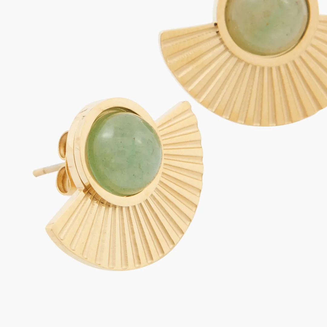 Cheap Boucles d'oreilles demi lune acier inoxydable et pierre Boucles D’Oreilles | Boucles D'Oreilles