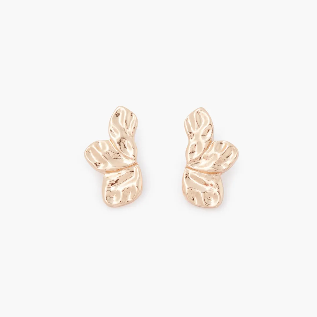 Clearance Boucles d'oreilles feuilles martelées Boucles D'Oreilles