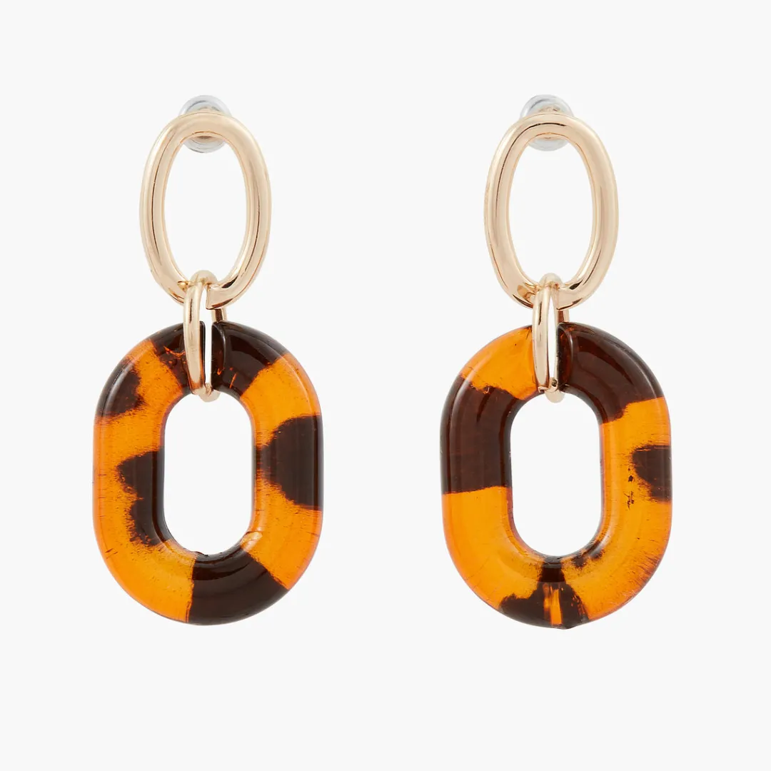 Outlet Boucles d'oreilles maillons écailles Boucles D'Oreilles