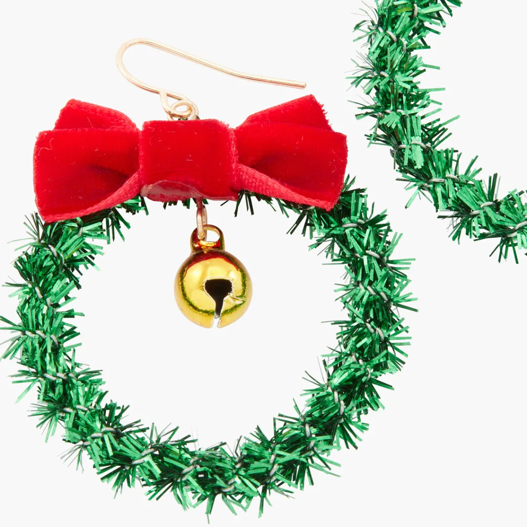 Best Sale Boucles d'oreilles Noël couronnes Boucles D'Oreilles