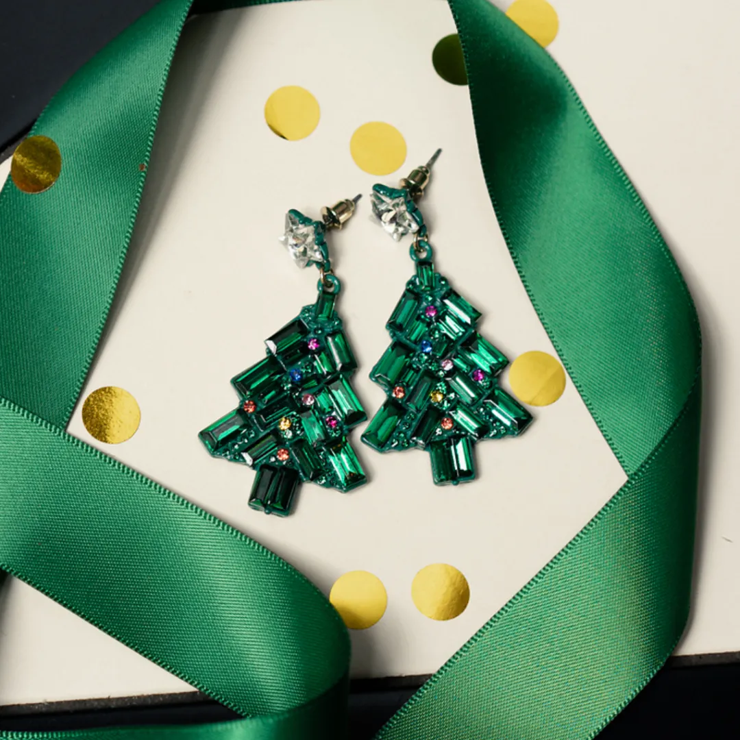 Shop Boucles d'oreilles Noël sapin Boucles D'Oreilles