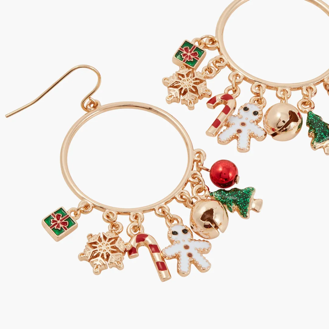 Store Boucles d'oreilles pampilles de Noël Boucles D'Oreilles