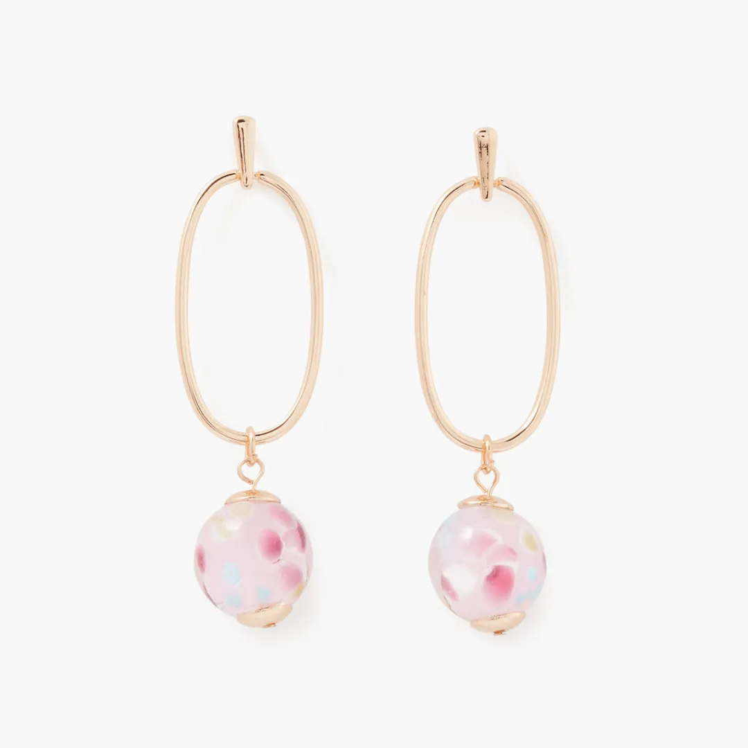 Best Sale Boucles d'oreilles pendantes perle de verre Boucles D'Oreilles