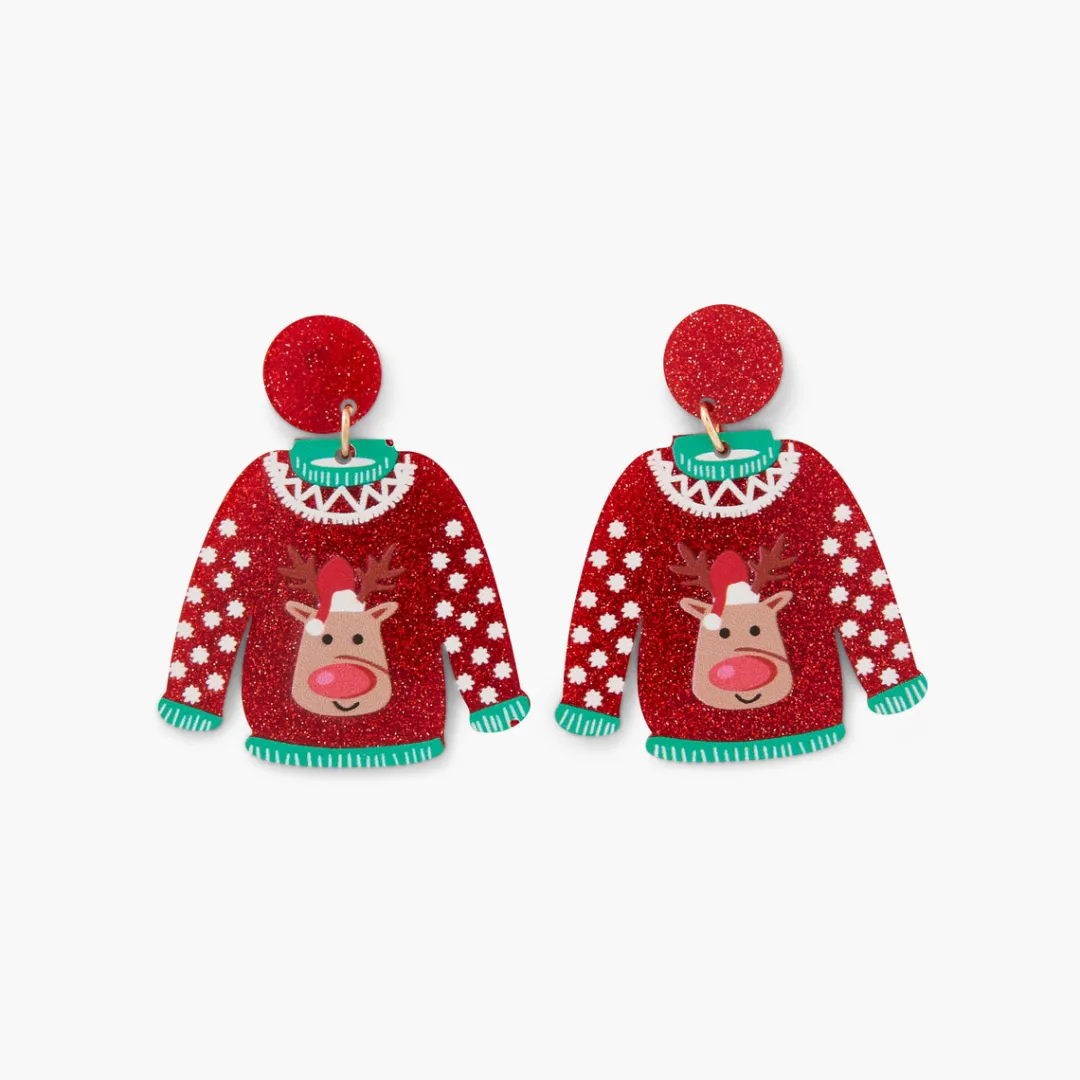 Cheap Boucles d'oreilles Pull de Noël Boucles D'Oreilles
