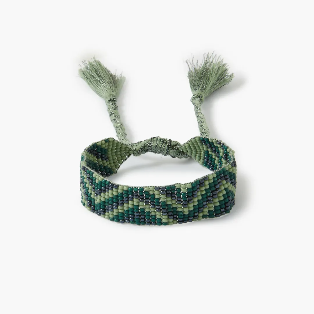 Best Sale Bracelet perles de rocaille tissées vert Bracelets