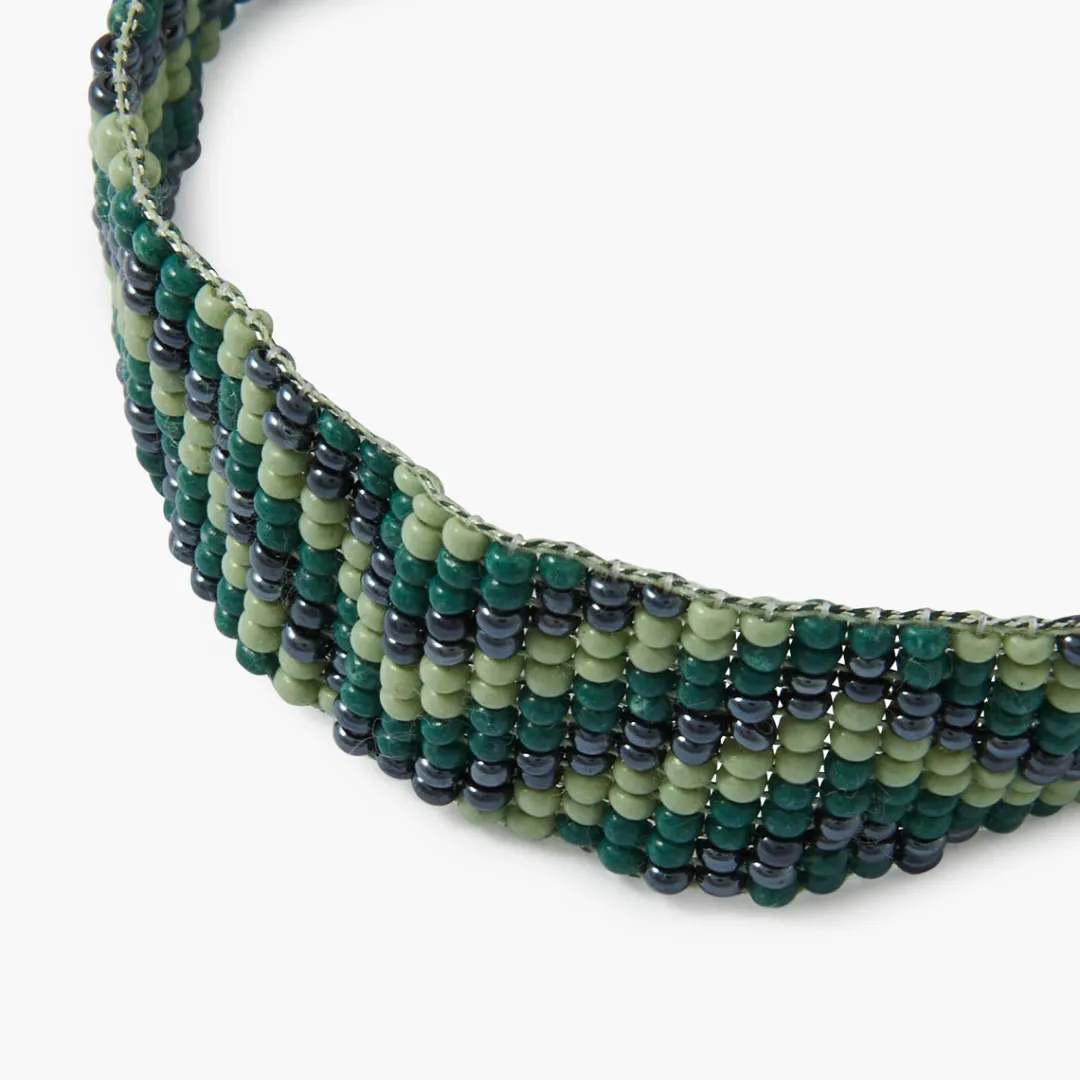 Best Sale Bracelet perles de rocaille tissées vert Bracelets