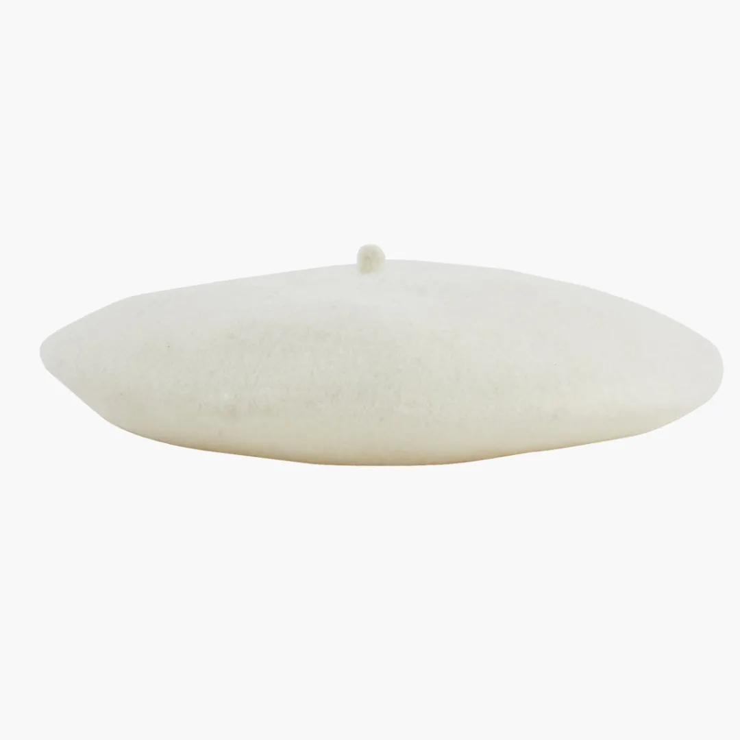 Best Sale Béret blanc en laine Casquettes Et Bonnets