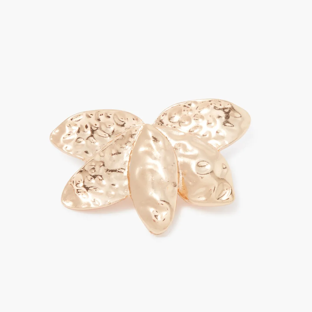 Clearance Broche feuille martelée Broches
