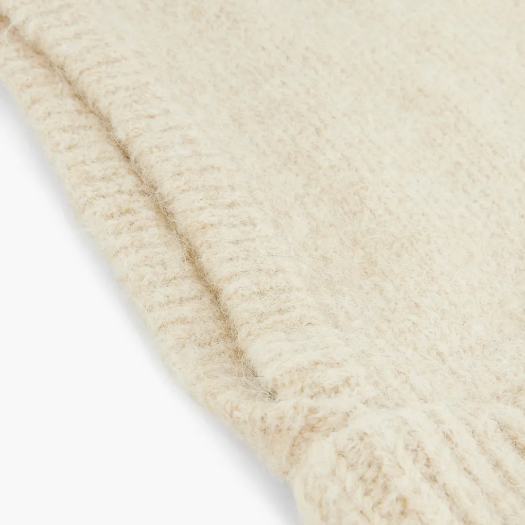 Sale Cagoule en laine beige Casquettes Et Bonnets