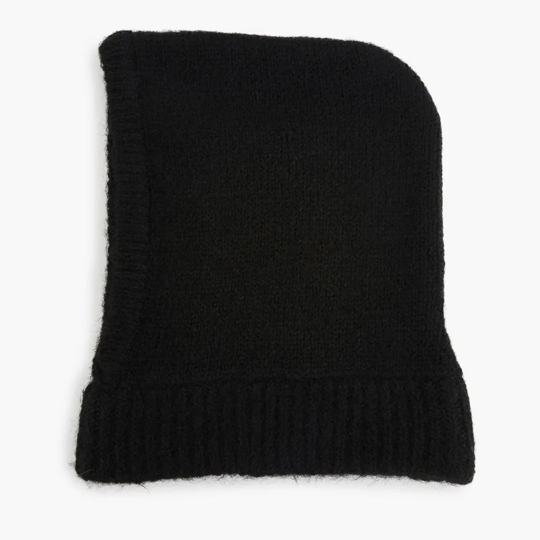 Hot Cagoule en laine noire Casquettes Et Bonnets
