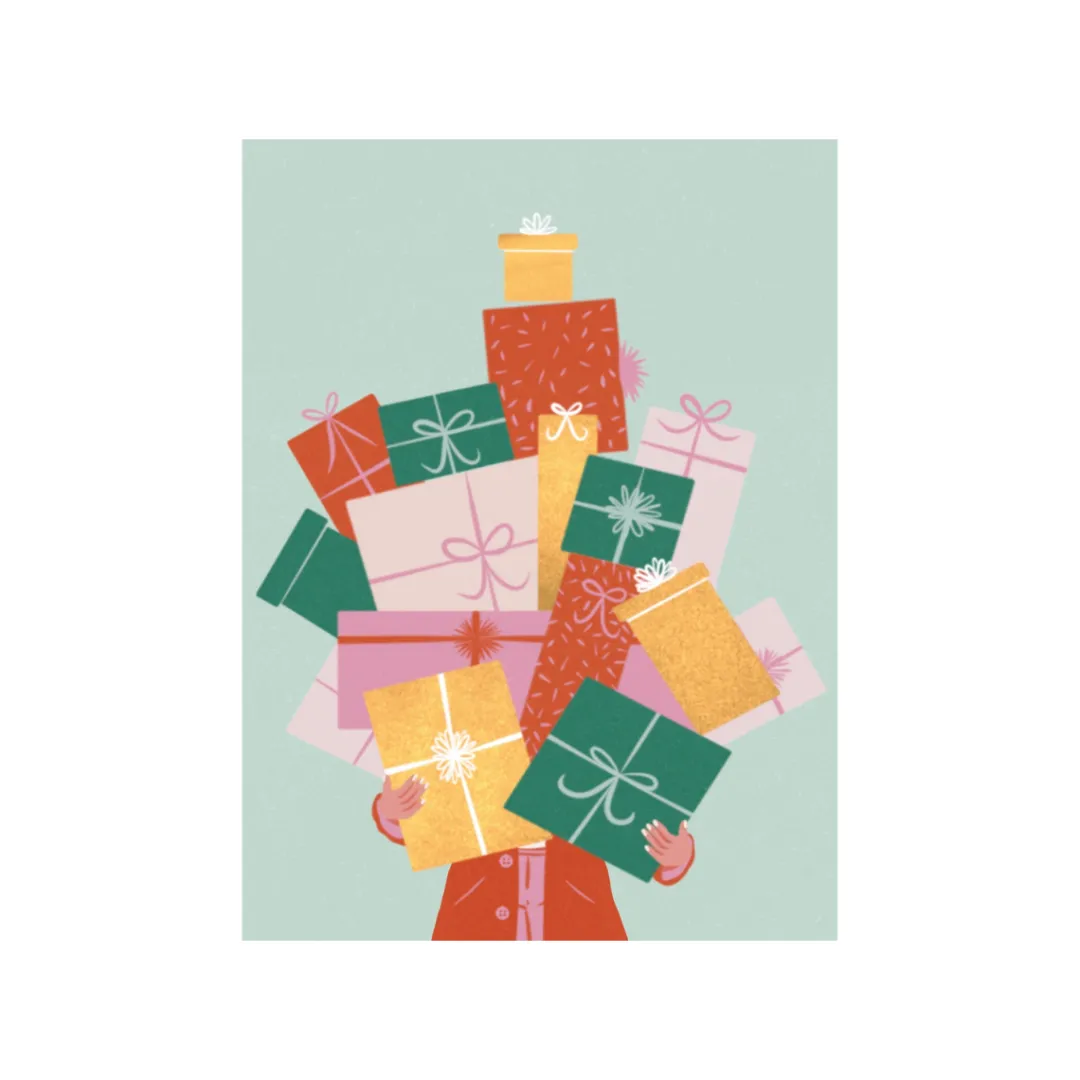 Discount Carte de vœux pile de cadeaux Carte De Voeux