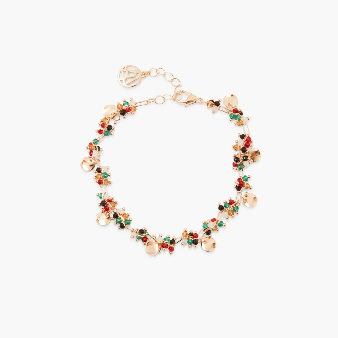 Flash Sale Chaine de cheville à perles à facettes multicolore Bijoux De Corps
