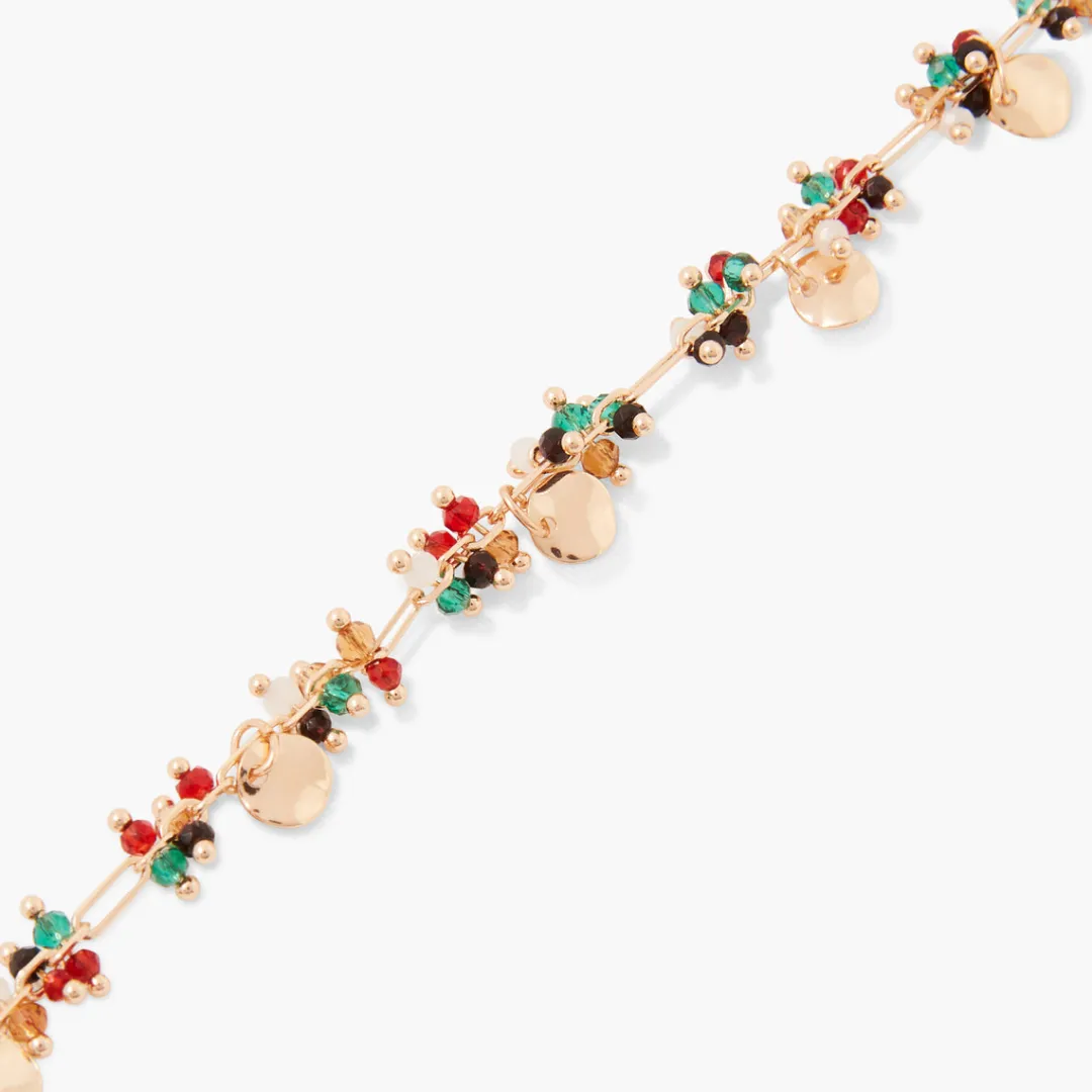 Flash Sale Chaine de cheville à perles à facettes multicolore Bijoux De Corps