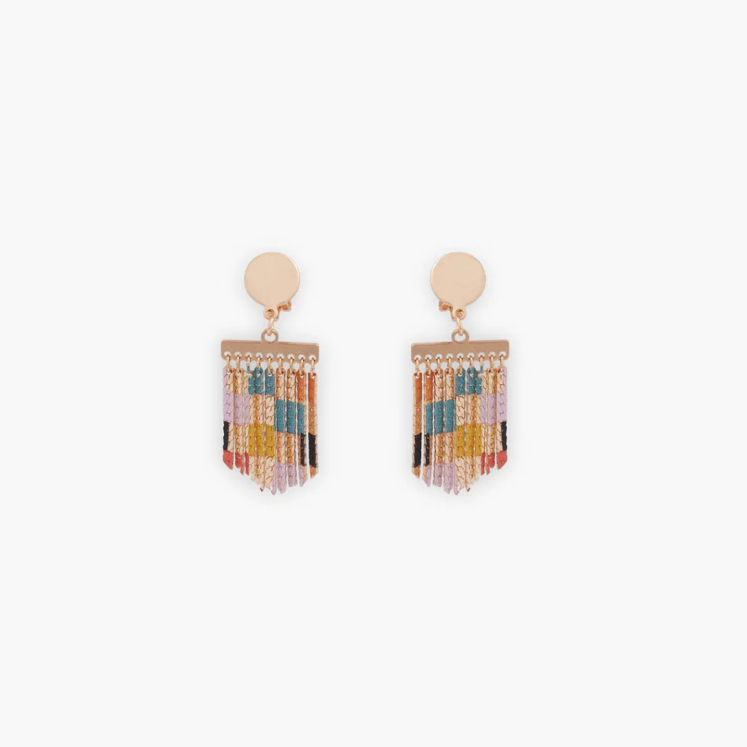 Cheap Clips d'oreilles chaînes imprimées Boucles D'Oreilles