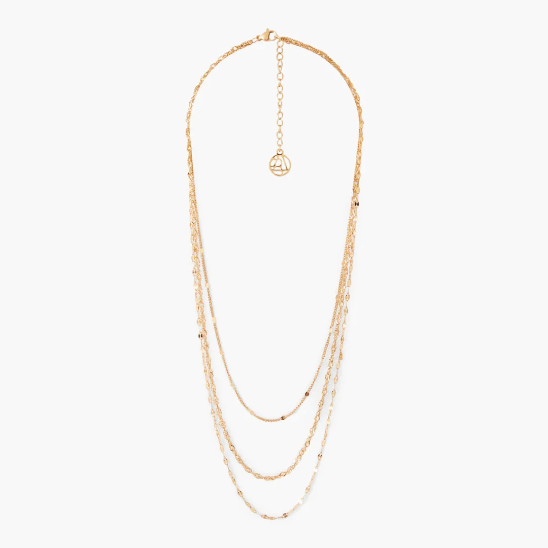 Hot Collier 3 rangs acier inoxydable Colliers | Colliers