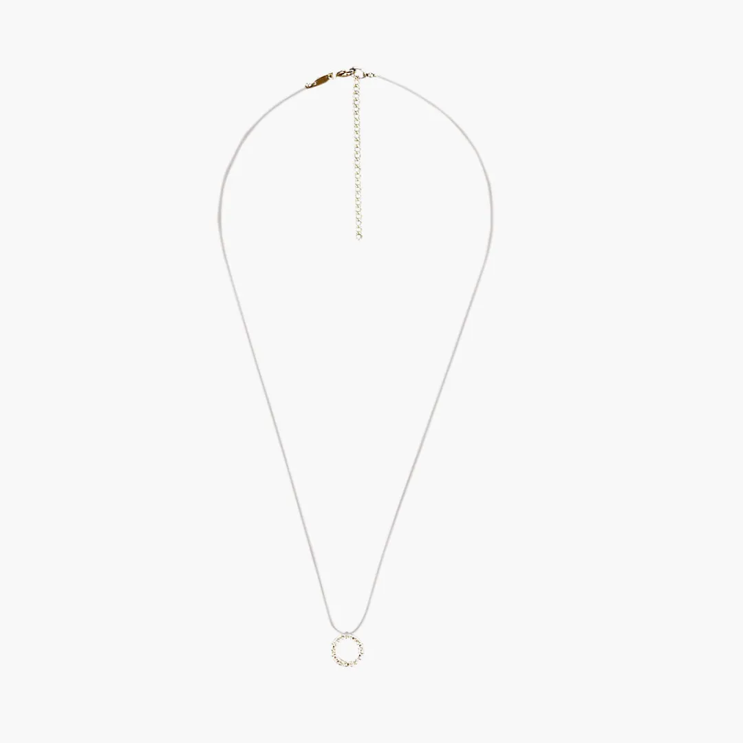 Discount Collier anneau zirconium Argent Garanti Colliers | Colliers