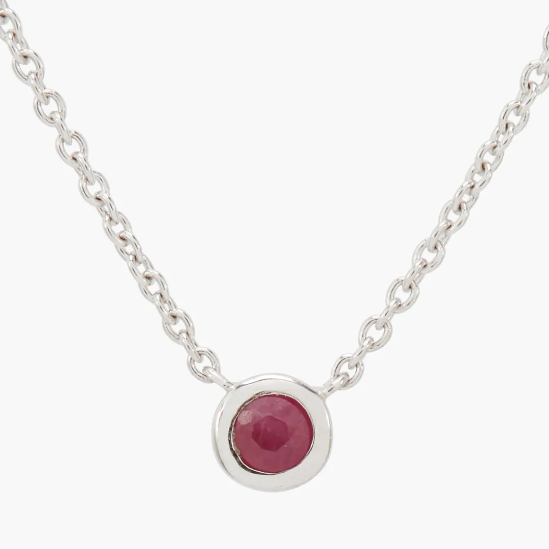 Fashion Collier Argent Garanti et Rubis Colliers | Colliers