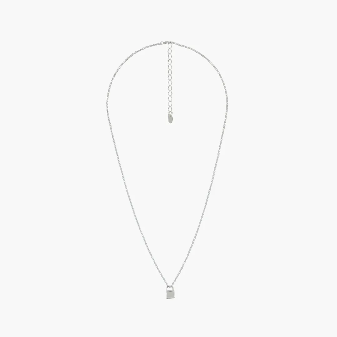 Sale Collier cadenas Argent Garanti Colliers | Colliers