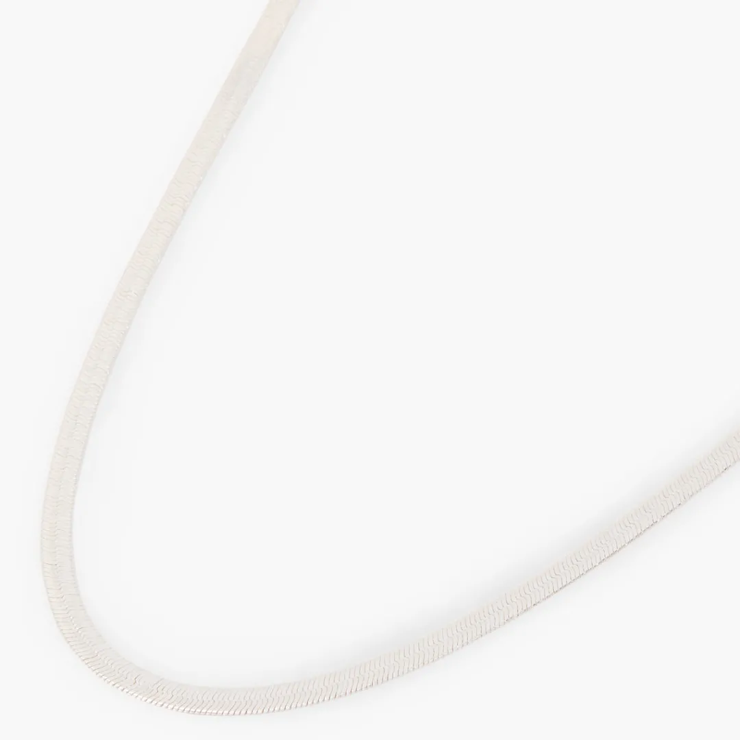 Fashion Collier chaine miroir argenté Colliers