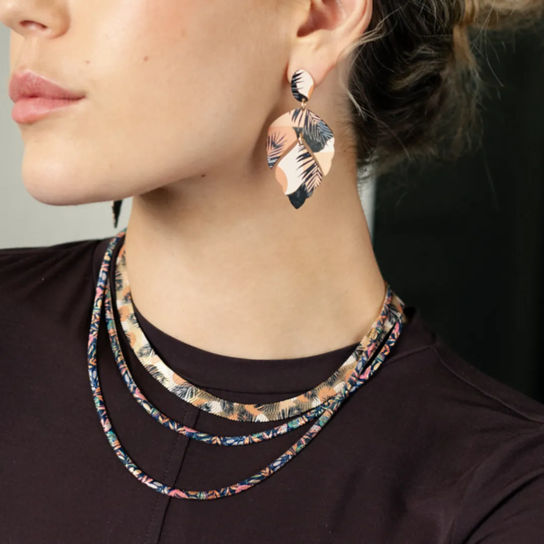 Best Collier chaine serpent Balagane à imprimé floral Colliers