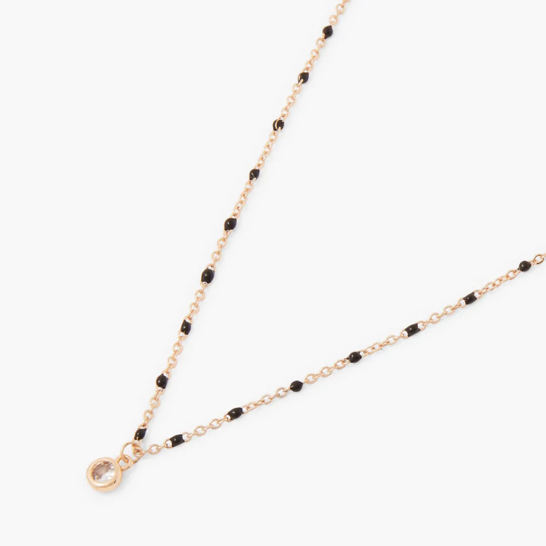Outlet Collier chaîne à pendentif strass Colliers