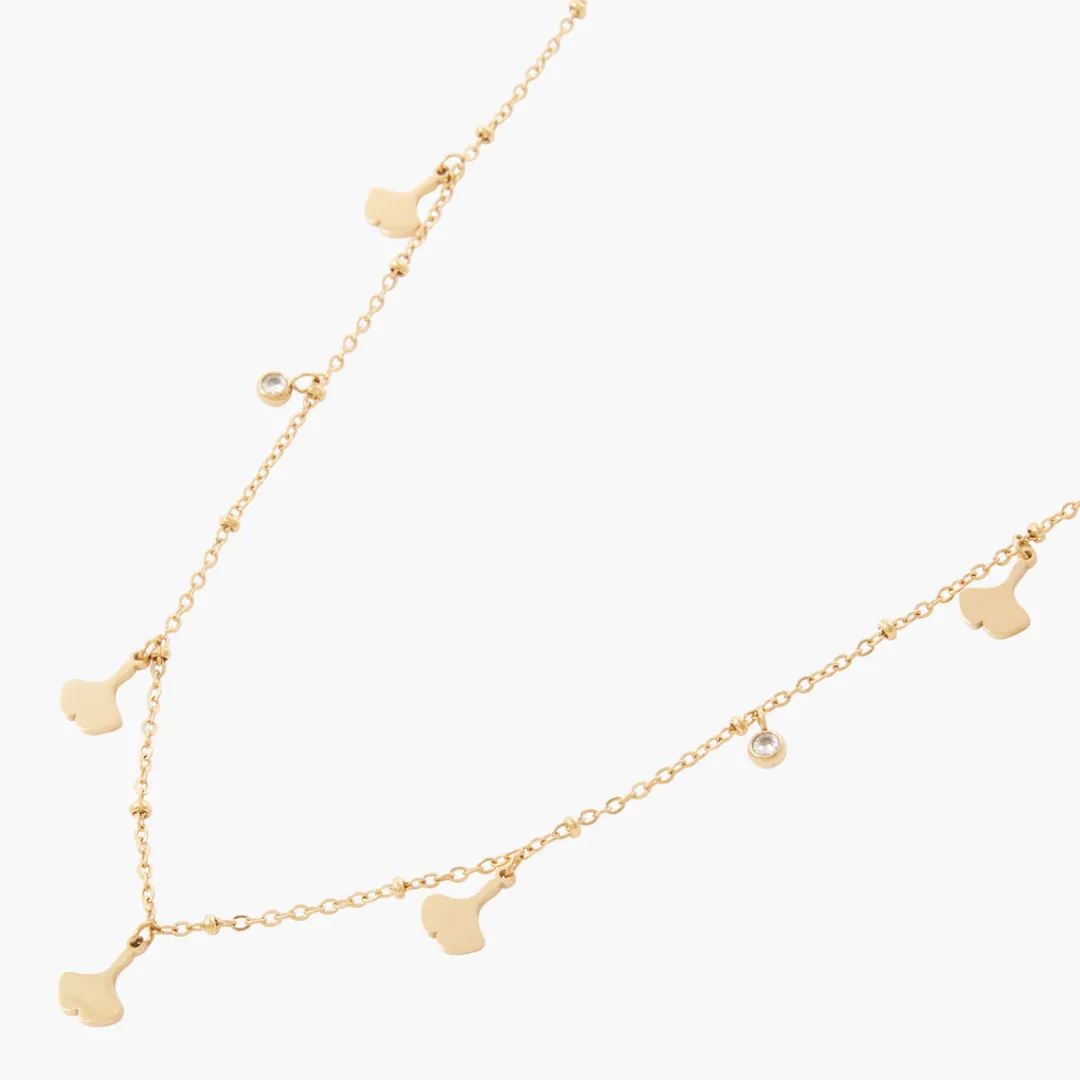 Discount Collier feuilles Acier Inoxydable - doré Colliers | Colliers