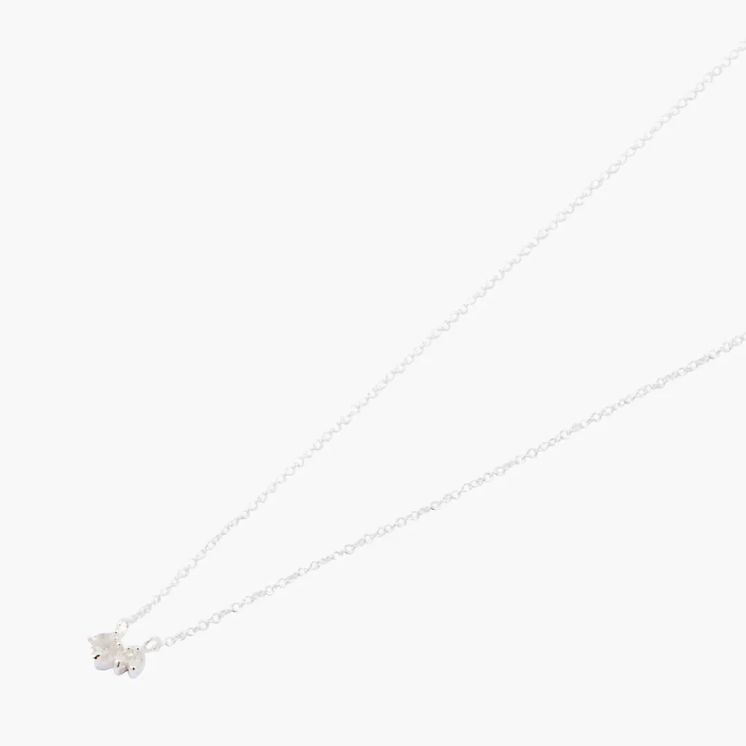 Flash Sale Collier pétales zirconium Argent Garanti Colliers | Colliers