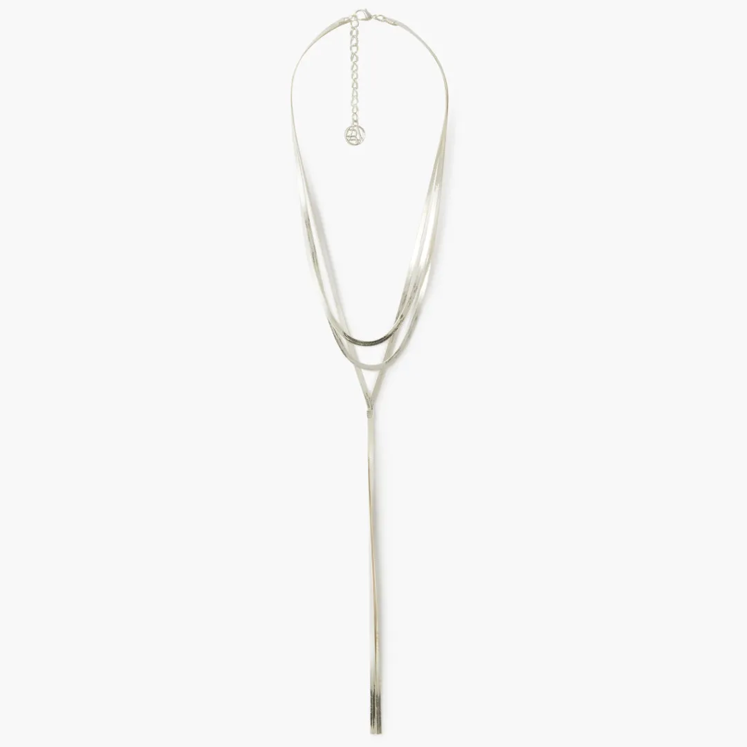 Fashion Collier Y multi-rangs chaine miroir Colliers