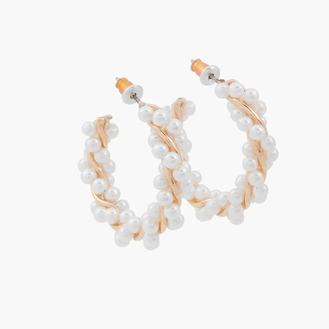 Outlet Créoles perles Boucles D'Oreilles