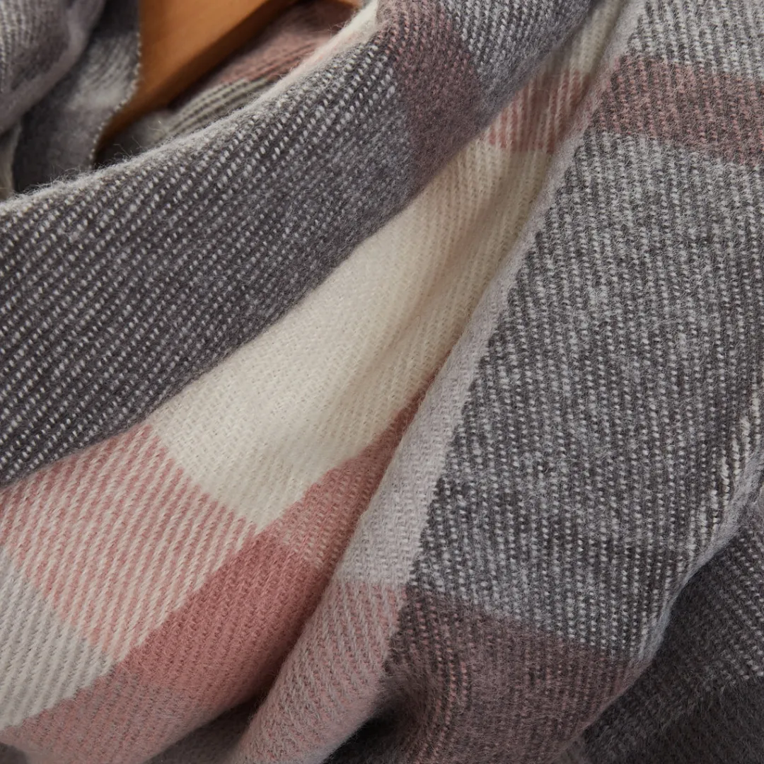 Best Sale Echarpe à carreaux et à franges Écharpes Et Ponchos