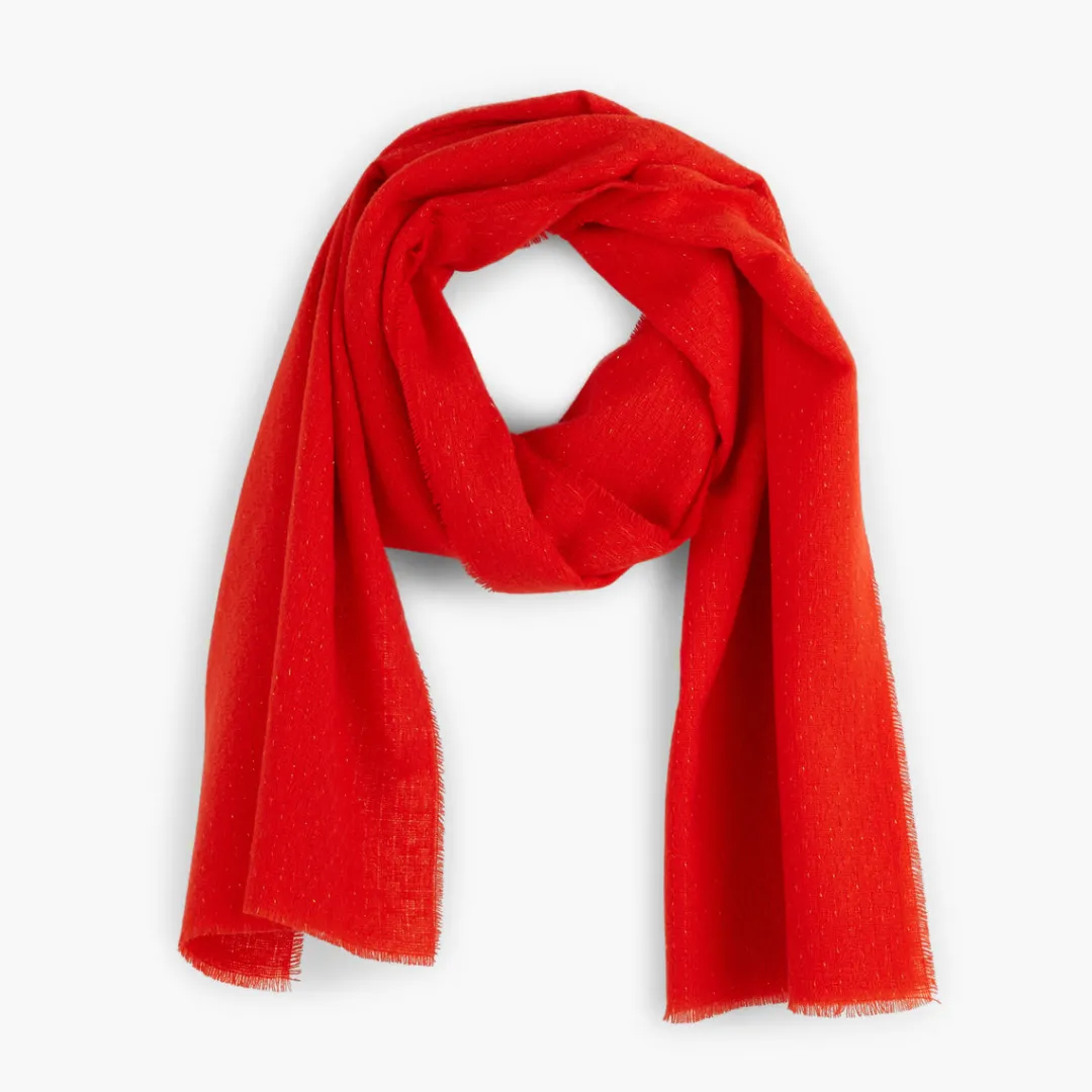 Cheap Echarpe unie rouge Écharpes Et Ponchos