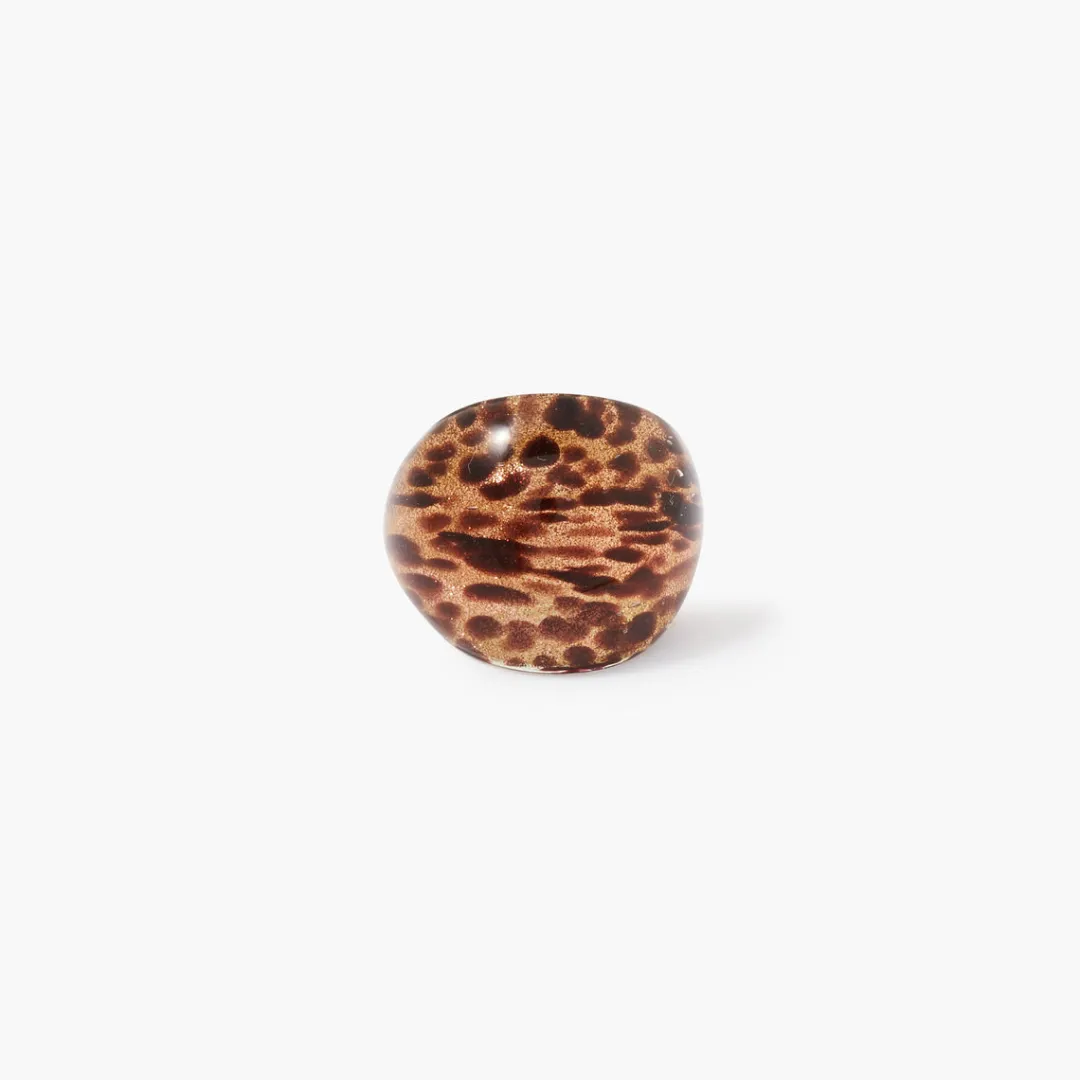 Hot Grosse bague en verre Bagues