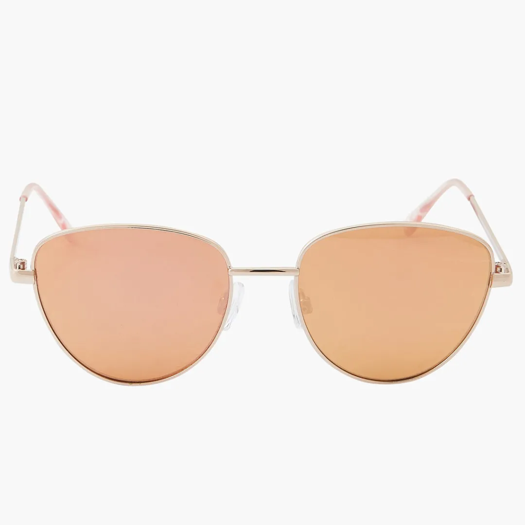 Discount Lunettes de soleil Cat Eye métalliques Lunettes De Soleil