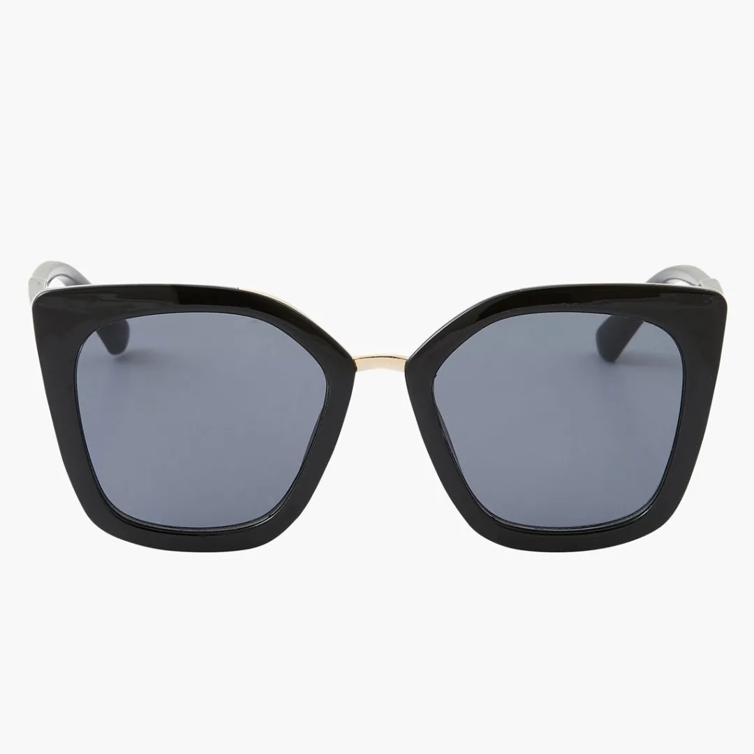 Store Lunettes de soleil Rectangulaire noires Lunettes De Soleil