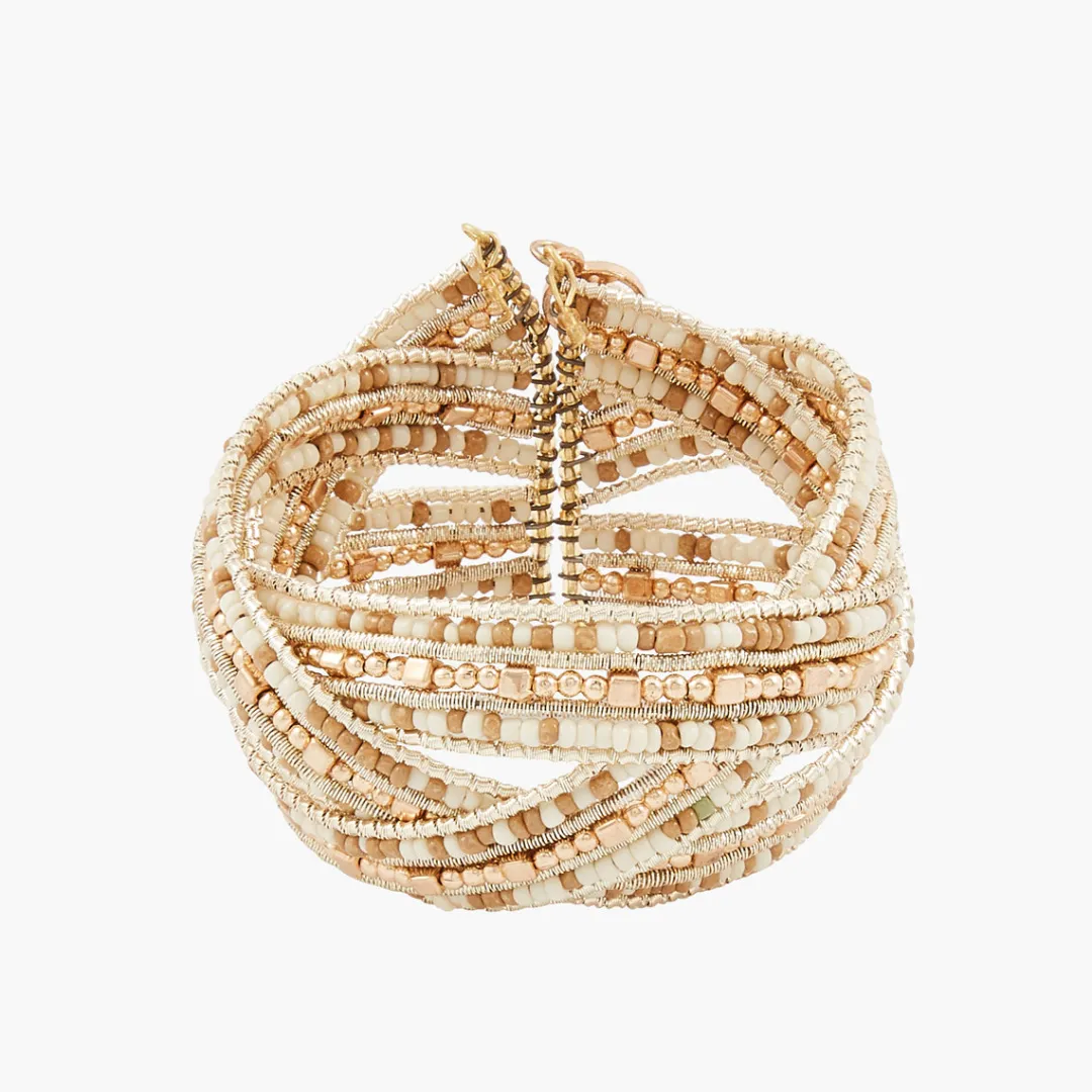 Cheap Manchette perles de rocailles Bracelets