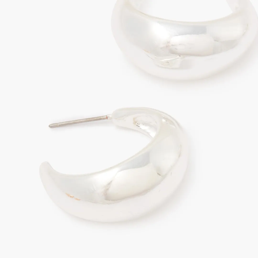 Outlet Petites créoles en métal Boucles D'Oreilles