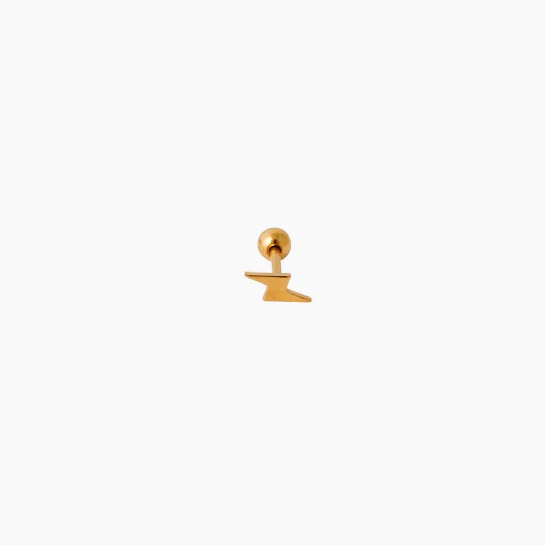 Shop Piercing helix/tragus éclair doré Piercings