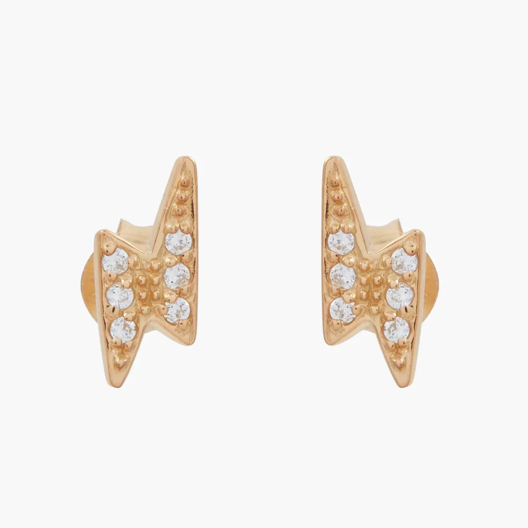 Clearance Puces d'oreilles éclair zirconium Argent Garanti Boucles D'Oreilles | Boucles D'Oreilles