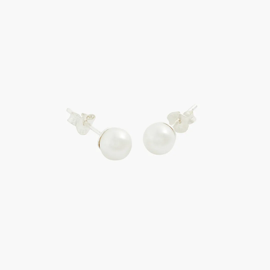 Store Puces d'oreilles perles d'imitation Argent Garanti Boucles D'Oreilles | Boucles D'Oreilles