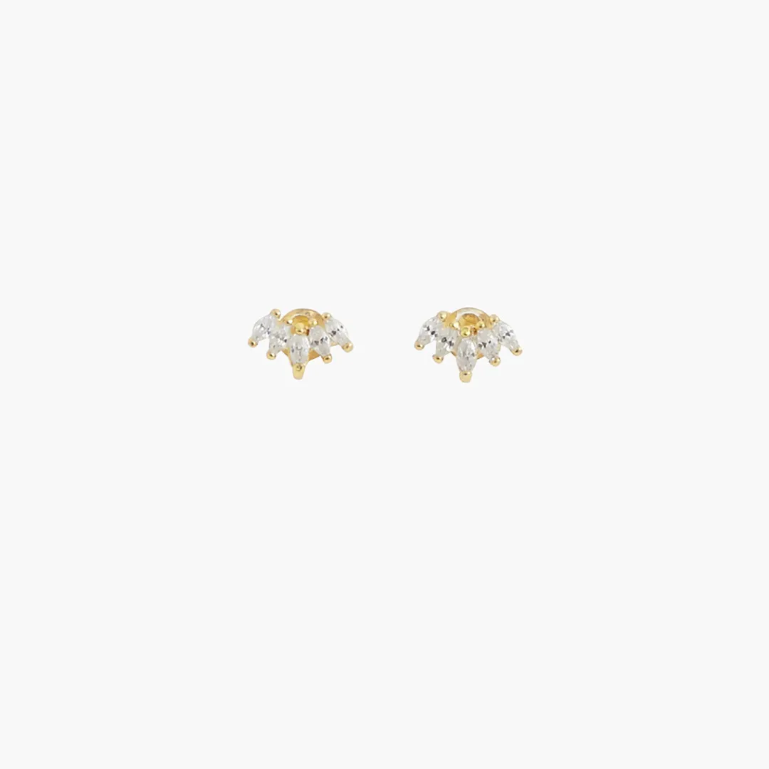 Store Puces d'oreilles pétales Argent Garanti Boucles D'Oreilles | Boucles D'Oreilles