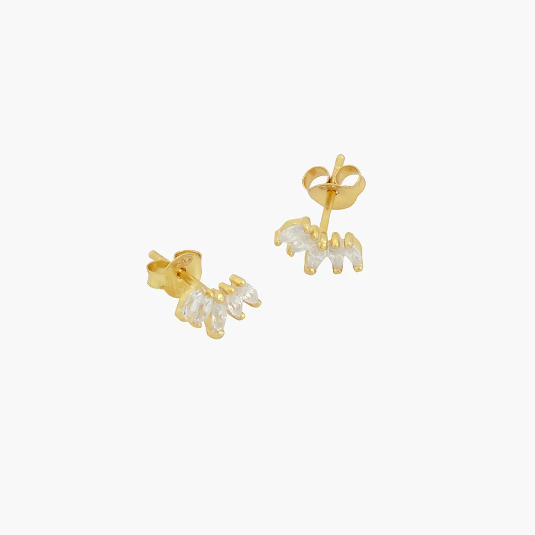 Store Puces d'oreilles pétales Argent Garanti Boucles D'Oreilles | Boucles D'Oreilles