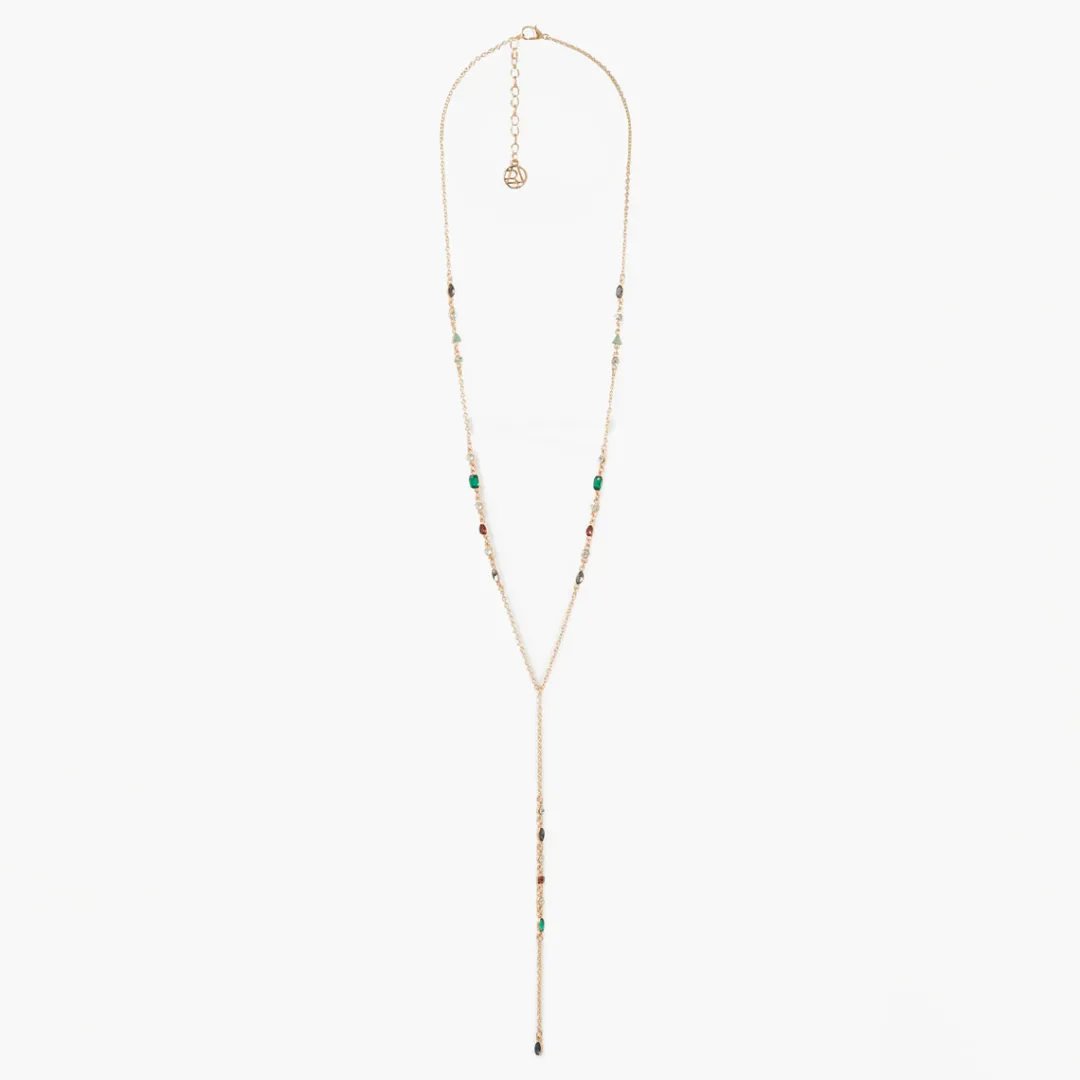 Sale Sautoir chaine et strass Colliers